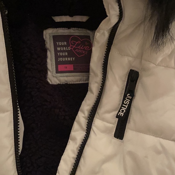 Girls Justice winter jacket size 12 - Picture 2 of 6
